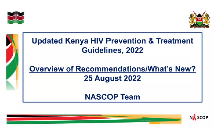 The updated Kenya ARV  Guidelines
