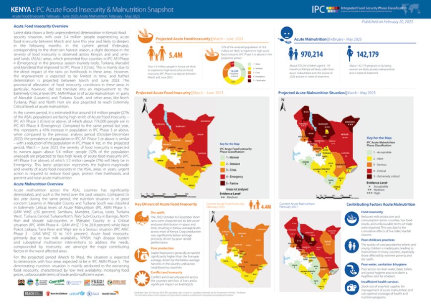 Kenya’s IPC Report 2023: Drought-Related Acute Malnutrition & Food Insecurity in ASALs.